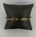 14K Yellow Gold Paperclip Bracelet