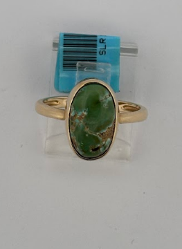 14K Yellow Gold Sonoran Mountain Turquoise Ring