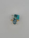 14K Yellow Gold Turquoise Ring