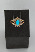 14K Gold Turquoise Ring