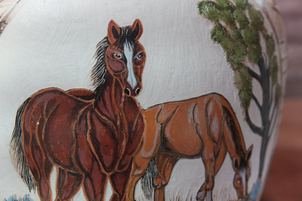 Horsehair Pottery Home Decor