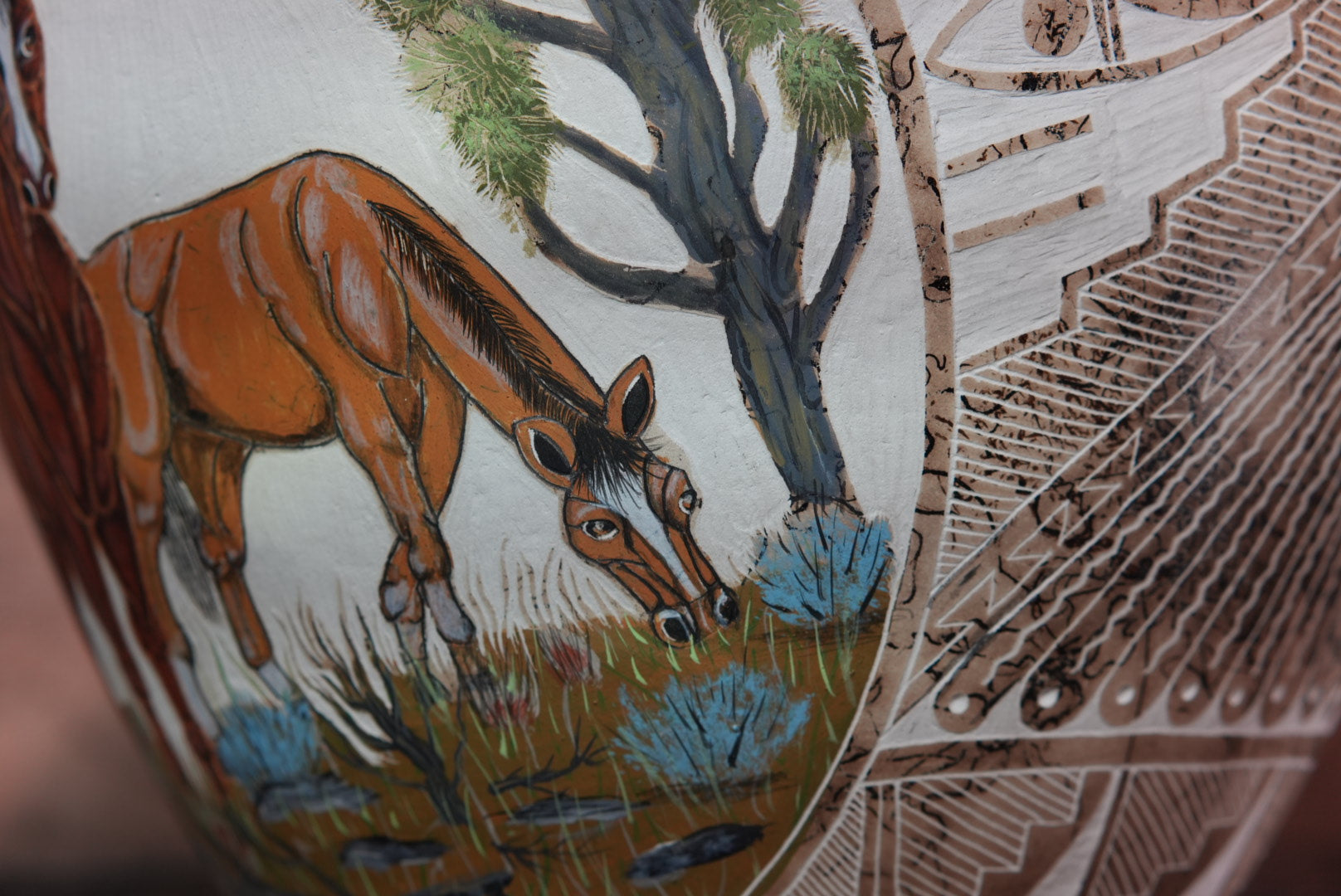 Horsehair Pottery Home Decor