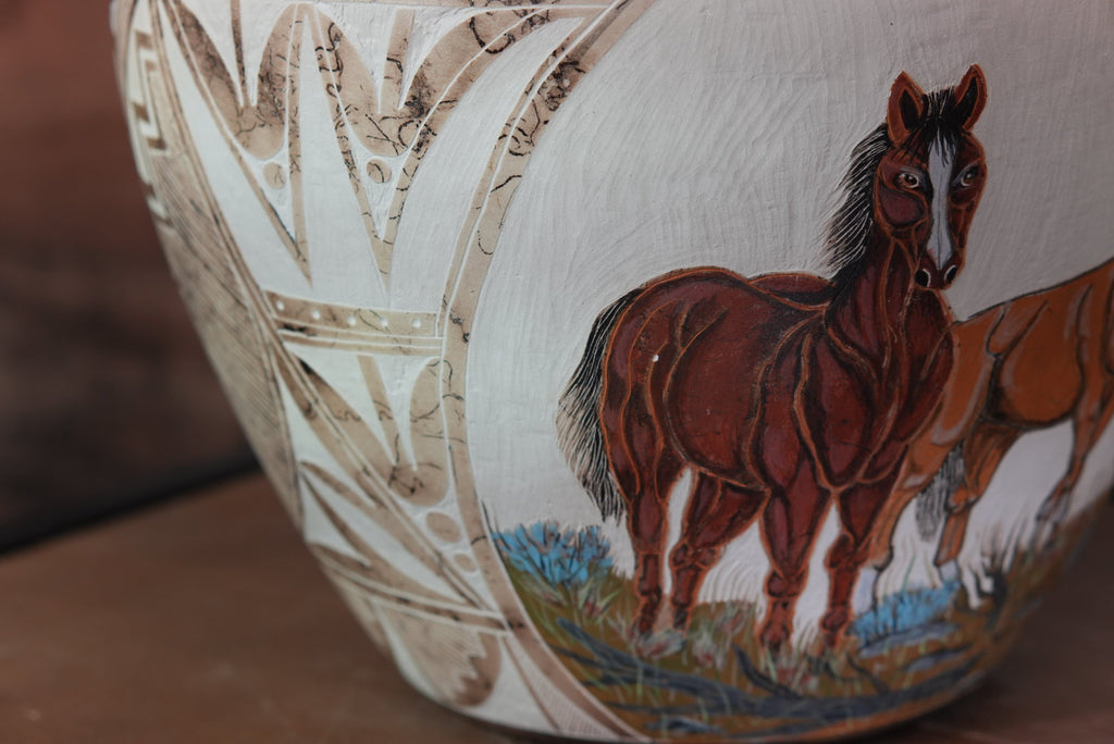 Horsehair Pottery Home Decor